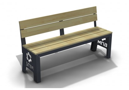 Скамья металлическая  С-01