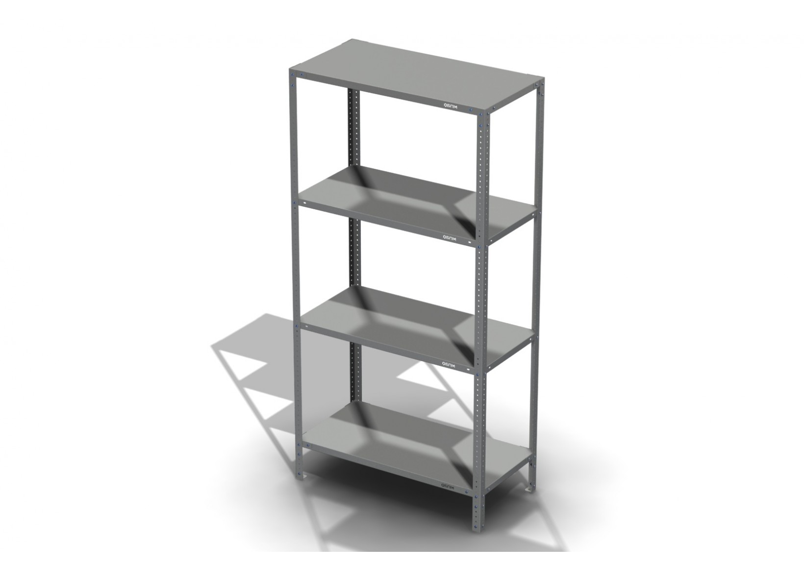 Стеллаж ЛАЙТ 200-200.100.50-4