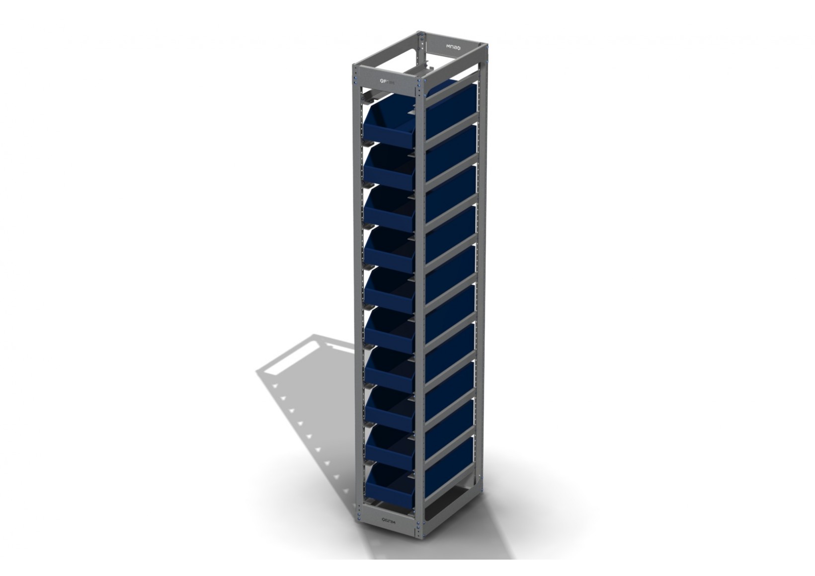 Стеллаж контейнерный ЛАЙТ КОНТ 500-200.33.50-10К