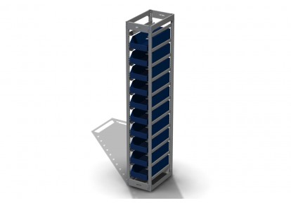 Стеллаж контейнерный ЛАЙТ КОНТ 500-200.33.50-10К
